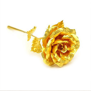 金箔工艺品浮雕纯金玫瑰